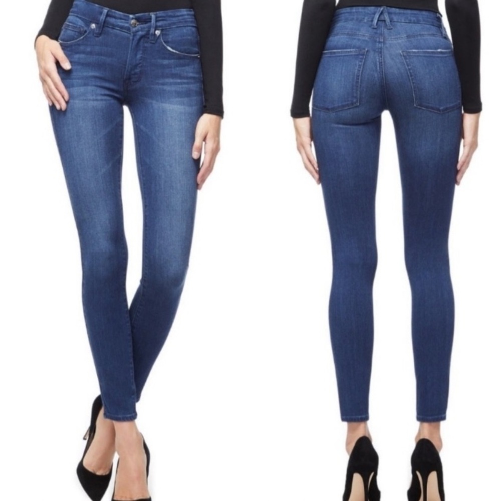 GOOD AMERICAN Good Legs High Waist Skinny Jeans In Blue211